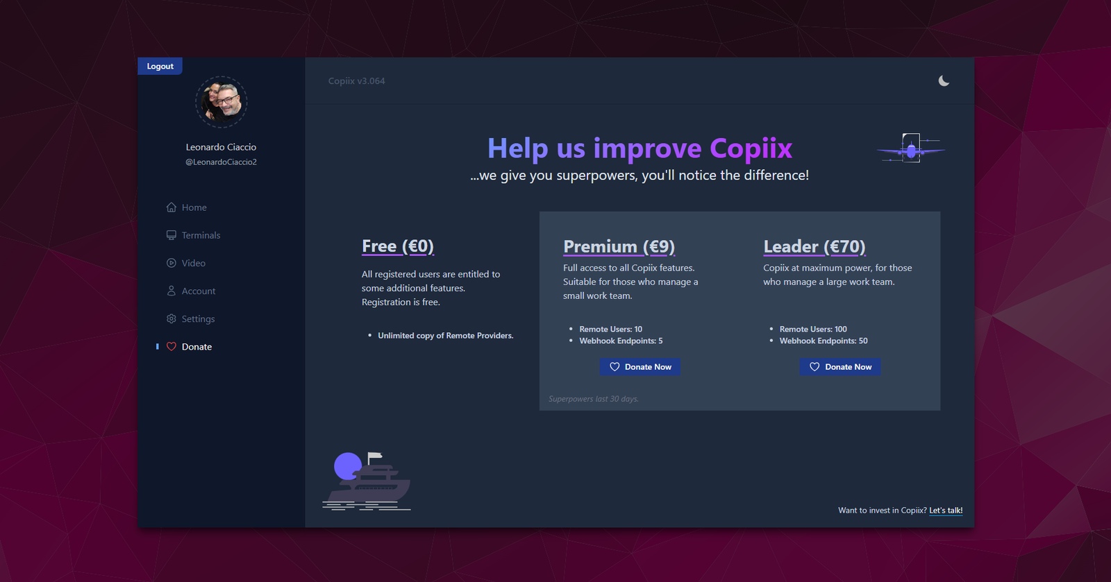 Support Copiix
