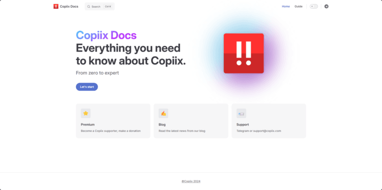 Copiix Docs
